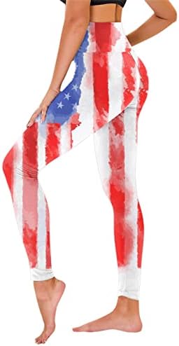 מיאשוי נשים של שנות ה -80 תלבושת יום העצמאות לנשים אמריקאי 4 של יולי חותלות מכנסיים יוגה ריצה