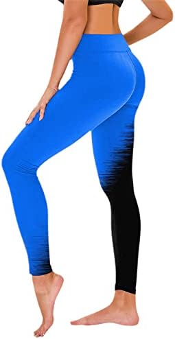 גבוהה מותן חותלות לנשים לא לראות דרך אימון בטן בקרת יוגה מכנסיים שיפוע צבע ריצה חותלות