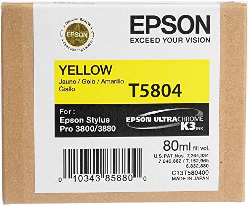 Epson T5809 Ultrachrome K3 אור אור אור דיו שחור