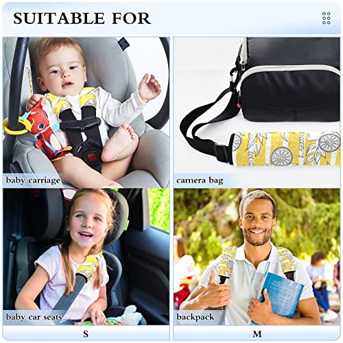 דפוס לימון רצועות מושב רכב רכב כתף לילדים תינוק