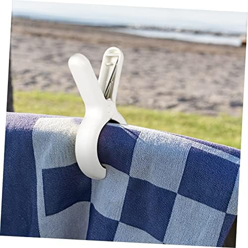 TERDYCOCO 6 PCS קליפ קליפ ייבוש קליפ פלסטיק כביסה כיסא מגבת מגבות מגבות כבד כיסא חוף קליפים קליפים גרביים