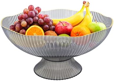 קערות פירות של Buwico, מחזיק פירות פלסטיק, צלחת פירות לפירות וירקות, קערת פירות לדלפק מטבח, מגש פירות