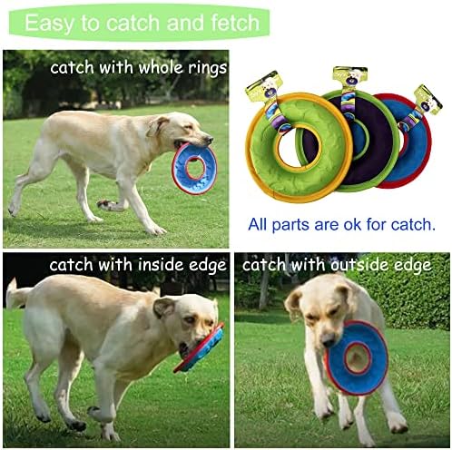 כלב אייבי פריסבי, צעצוע של כלבים עלון, דיסקים מעופפים כלבים צעצועים, להביא צעצוע של כלבים -