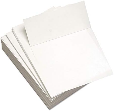נייר עותק מותאם אישית של נייר מכתבים, 92 בהיר, מיקרו מחורר 3.66 מלמטה, משקל אג ח של 20 ליברות, 8.5 על 11, לבן,