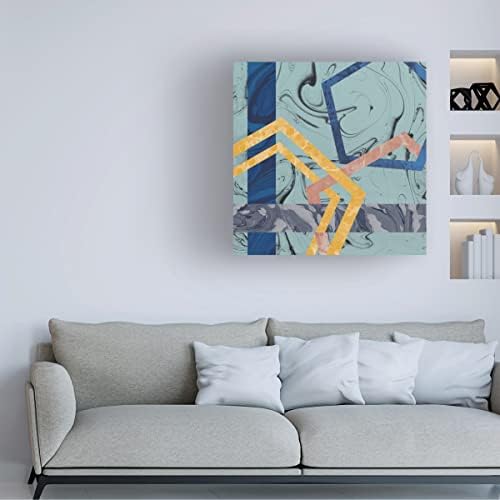 סימן מסחרי אמנות 'טרצו אני כחול' אמנות קנבס מאת פורטפוליו אפל פראי 18x18