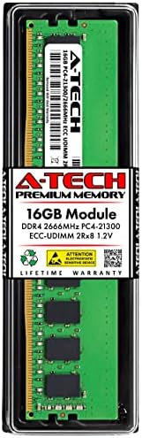 החלפת A-Tech 16GB עבור Hynix HMA82GU7CJR8N-VK-DDR4 2666MHz PC4-21300 ECC UDIMM 288-PIN 2RX8 1.2V-זיכרון שרת יחיד