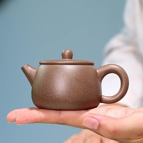 100 מל yixing חימר סגול סגול תה קומקום בצורת תה תה קומקום קומקום תוצרת יד סינית