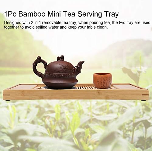 מגש תה במבוק ניידים טעימים שולחן תה גונגפו טעים