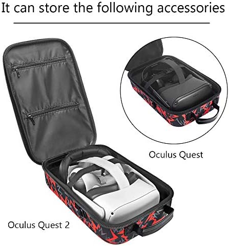 מארז נסיעות של Simumu עבור Oculus Quest 2 או Quest VR אוזניות משחקים ואביזרי בקרים.