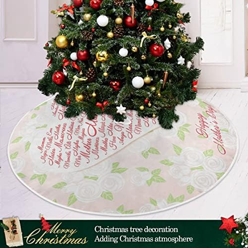 חצאית עץ חג המולד של יום האם של Oarencol 36 אינץ