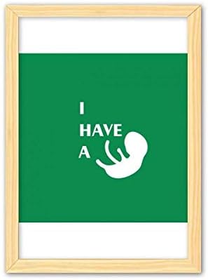 הריון בגוף תינוק אהבה ארט דקו אופנה ציור עץ דקורטיבי קישוט ביתי מסגרת תמונה A4
