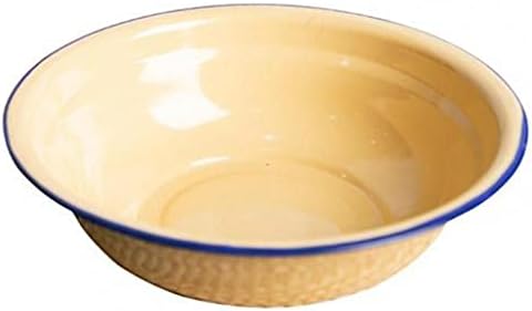 Seijy Bowl רב-צבעי עמיד וינטג 'אמייל קל צלחת מרק רב-פונקציונלית נקייה למטבח