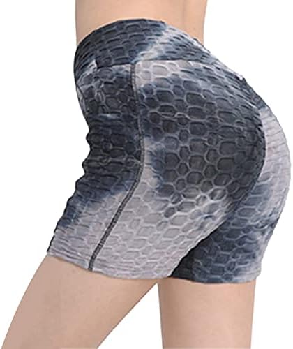 מכנסיים קצרים של Zoojinfar לנשים 8 אימון יוגה מותניים גבוה