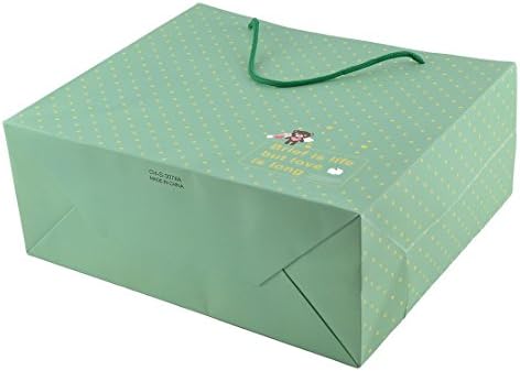רוילוגוד נייר נקודות דוב דפוס עיצוב קניות מסיבת מתנת שקיות אריזה 6 יחידות ירוק (מזהה: 481 8א5 7ב9 להיות0