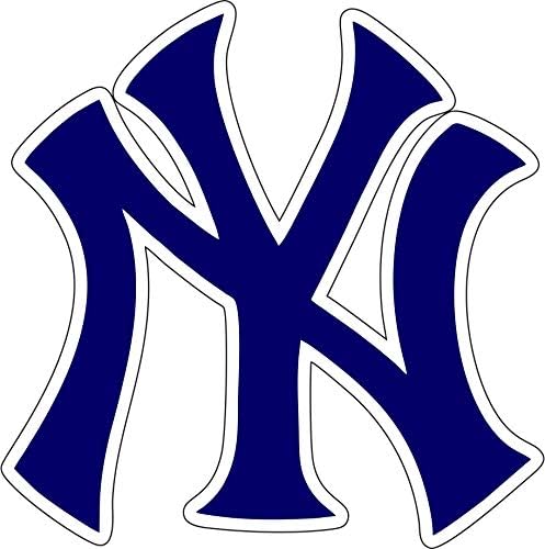 מדבקה כחולה בניו יורק ניו יורק דבקת ויניל לוגו חיצוני
