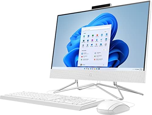 HP 2022 החדש ביותר 22 אינץ 'FHD מחשב שולחן עבודה שולחן עבודה כפול-ליבה כפול AMD ATHLON כסף 3050U