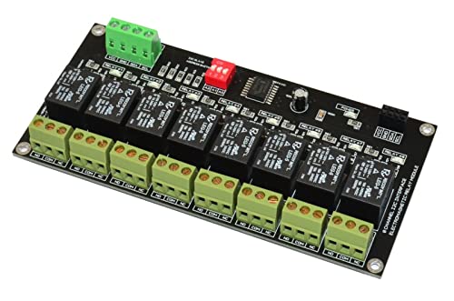8 ערוץ I2C ממשק מודול ממסר אלקטרומגנטי למודול Arduino Raspberry 3.3V 5.0V 10A מחוון נוריות שיא עבור כל מתח AC