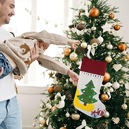 גרבי חג המולד בגודל 18 גרבי חג המולד גדולות קטיפה שקיות מתנה וקישוט