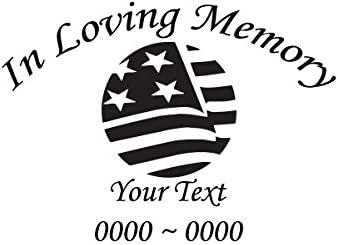 מעגל הדגל האמריקני במדבקות זיכרון אוהב