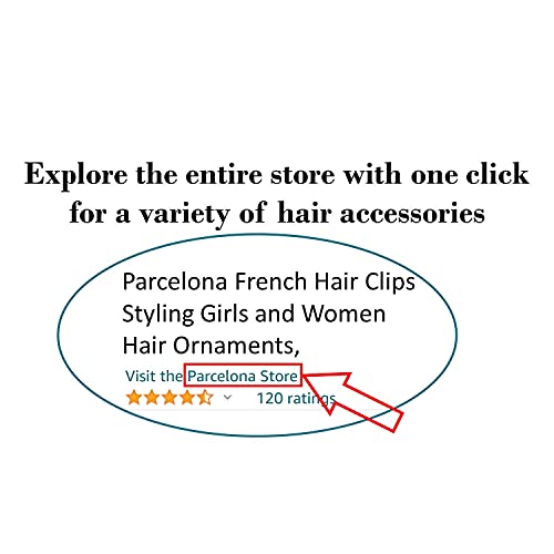 פרסלונה צרפתית סרט קשת גדול 4 צלולואיד אוטומטי שיער קליפ סיכת צרפתית חזק להחזיק אחיזה שיער קליפים לנשים לא