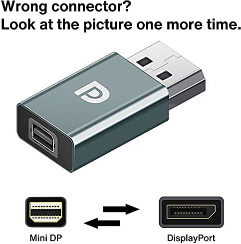 CSK Mini DisplayPort ל- DisplayPort 8K מתאם, Mini DP זכר ל- DP DP מתאם הרחבה נשי מתאם וידאו מאריך העברת שידור