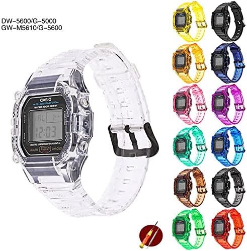 Ganyuu TPU שרף רצועת שעון רצועת שעון G-5600 GW-M5610 M5600 GLX-5600 שיפוץ מחליפה אביזרי צמיד כף היד.