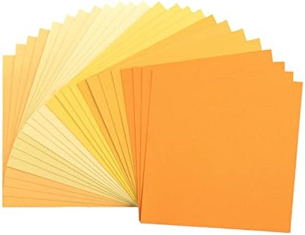 ואסן יצירתי פלורנס אלבום נייר כרטיסים, נייר, צהוב, 6 על 6 אינץ' , 24 גיליונות, 216 גרם
