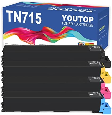 YOTOP 4PK TN-715 TN715 מחסנית טונר תואמת לקוניקה מינולטה Bizhub C750i