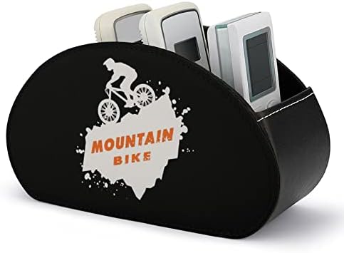 אופני הרים שלט רחוק מחזיק / נושא כלים / תיבה / מגש עם 5 תאים עור מפוצל ארגונית עם חמוד מודפס דפוס