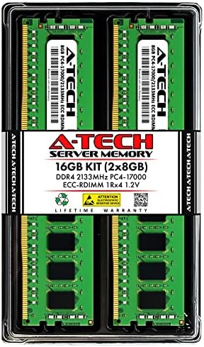 A -Tech 16GB ערכת זיכרון זיכרון זיכרון עבור HP Z440 תחנת עבודה - DDR4 2133MHz PC4-17000 ECC רשום