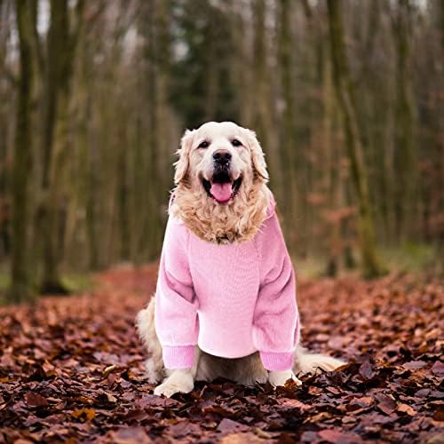 עם כיס סתיו כלבי בגדי בנים סוודר כלב ילדה חמה פליס בינונית לבגדי חיות מחמד קטנים חורפי