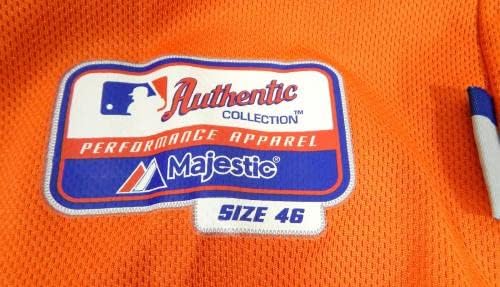2013-19 יוסטון אסטרוס 86 משחק נעשה שימוש בצלחת שם ג'רזי כתום הוסרה 46 DP25542 - משחק גופיות MLB משומשות