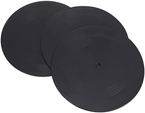 עיצוב בית Besportble עיצוב מבטא שחור 3 יחידות רטרו תקליטים של סימן קיר אסתטי ויניל קישוטי קישוטי מסיבת