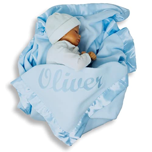 לתפוס מותאם אישית שמיכה לתינוקות בהתאמה אישית לבנים - כחול