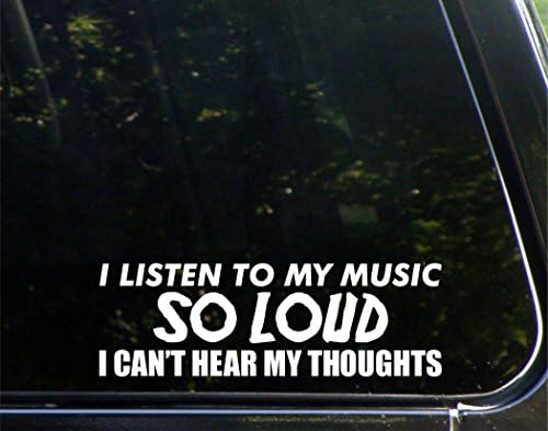 אני מקשיב למוזיקה שלי כל כך חזק שאני לא יכול לשמוע את המחשבות שלי - למכוניות מצחיקות מכוניות ויניל