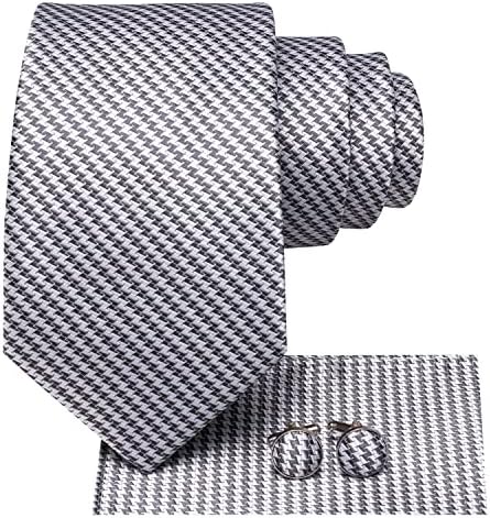 דובול גברים עניבה ערכות ארוגות פסיזלי פסים עניבות כיס מרובע חפתים חתונה עסקית
