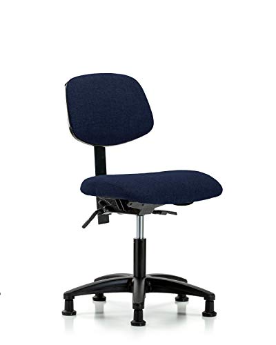 לבטק ישיבה סגן 41474 בד שולחן גובה כיסא ניילון בסיס, מחליק, כחול