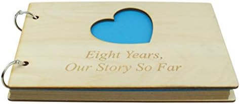 ספר אלבום עץ של 8 שנים - מושלם לבעלך או לחבר שלך
