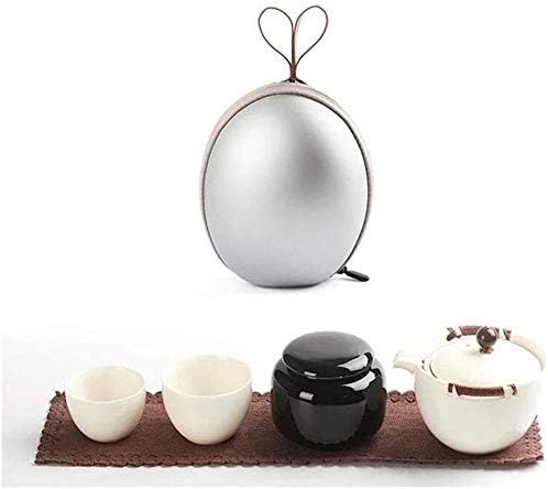 Lianxiao - מיני תה קרמיקה קרמיקה ביצה קטנה תיק נשיאה פשוט
