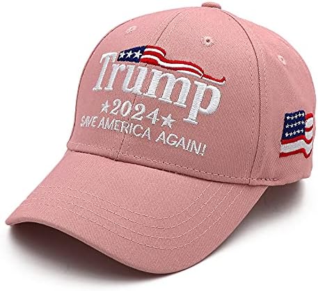 אידיאלי כוח טראמפ כובע 2024 מתכוונן הסוואה רקום טראמפ 2024 בייסבול כובע
