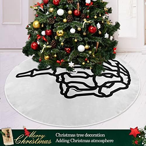 חצאית עץ חג המולד בגולגולת אצבע אמצעית של Oarencol חצאית עץ חג המולד 36 אינץ