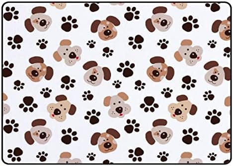 זוחל שטיח מקורה משחק מחצלת כלבים שזוף לסלון חדר שינה חינוכי חינוך חינוכי שטיחים שטיחים 63x48in