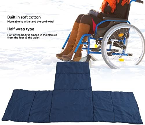 שמיכת כיסא גלגלים, בד חצי לעטוף סוג כיסא גלגלים שמיכה חמה, עמיד למים מעובה כיסא גלגלים שמיכה חמה, כיסא