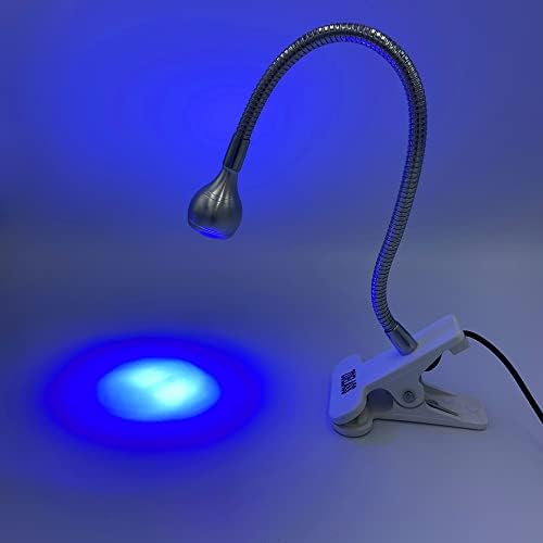 Zoelass Big Chip 395NM UV LED גופי תאורה שחורים עם צוואר גוונוז והידוק לציפורני ג'ל UV, לק חיפושיות,