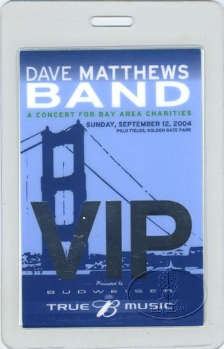 מעבר מקורי למינציה מאחורי הקלעים לדייב מתיוס להקת 2004 סיבוב הופעות VIP