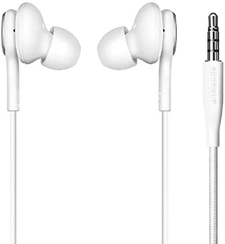 Samsung AKG אוזניות קוויות מקוריות 3.5 ממ אוזניות אוזניות אוזניים עם אוזניות עם מרחוק ומיקרופון למוזיקה, שיחות