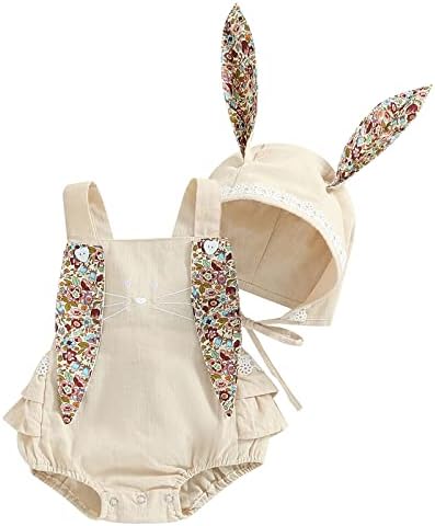 תינוקת תלבושת פסחא תלבושת וינטג 'סרבלים ואוזני ארנב/שמלת פעוטות אחות בגדים עם זנב