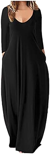 שחור שושבינה שמלות ארוך, סנט פטריק שמלת עבור נשים טוניקת חתונה אלגנטי ארוך שרוול טוניקת שמלה