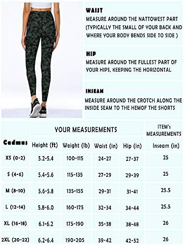 קדמוס נשים חותלות אימון מותניים גבוהות המריצות מכנסי יוגה 4 כיוונים פלוס גודל