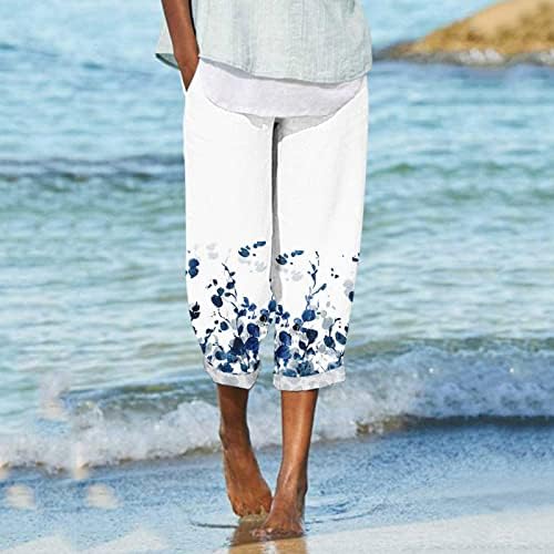 לסרוג מכנסיים החוף מזדמן בכושר עם כיסים ישר לנשים כותנה מכנסיים רפוי מכנסיים לנשים מתגנדר